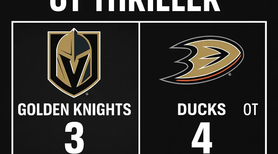 Vegas Falls in OT Thriller — But Still All Heart on the Ice