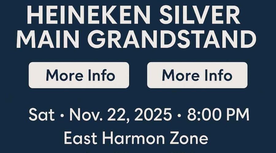 Saturday Night Under the Lights: Heineken Silver Main Grandstand at East Harmon Zone