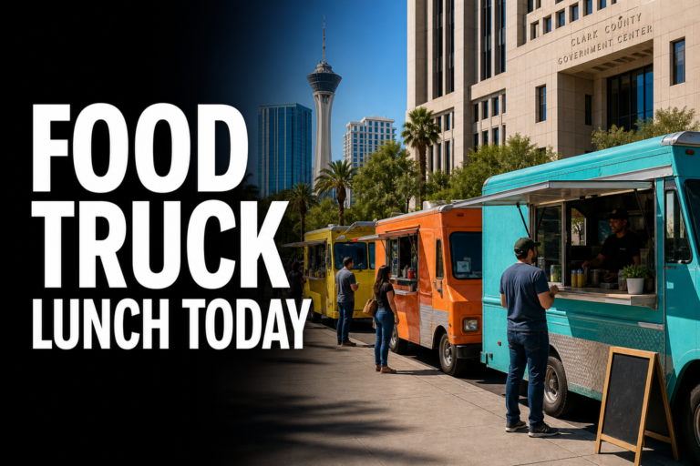 Food trucks scheduled near Las Vegas City Hall in downtown Las Vegas on July 23, 2026