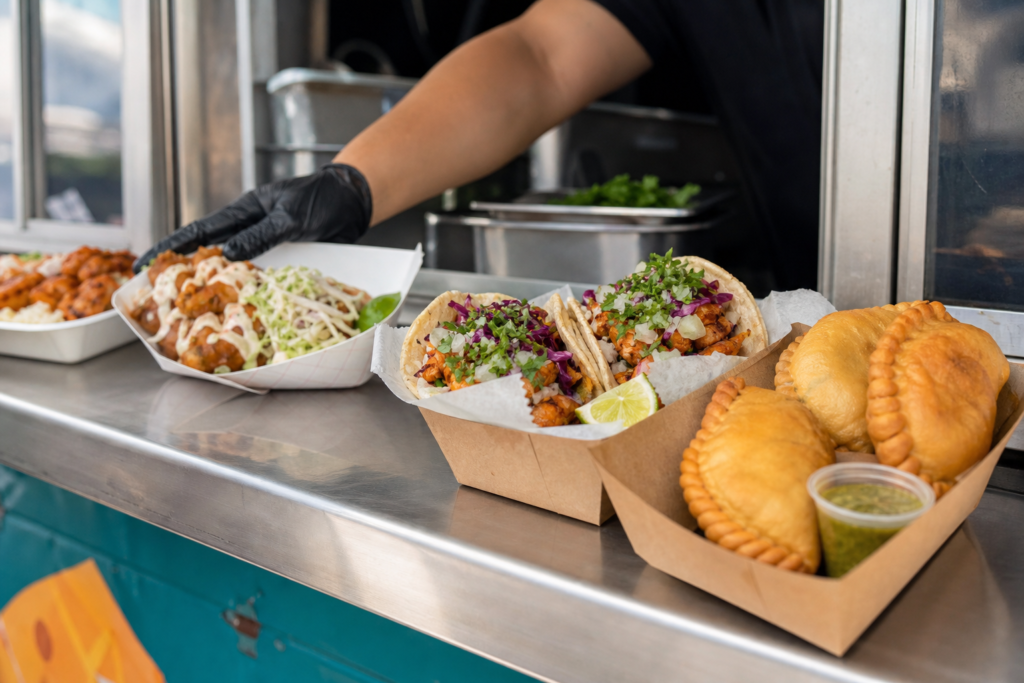 Varied lunch options available from downtown Las Vegas food trucks