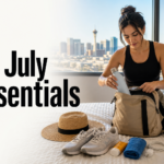 A traveler packs practical summer essentials for a Las Vegas day of walking and sightseeing.