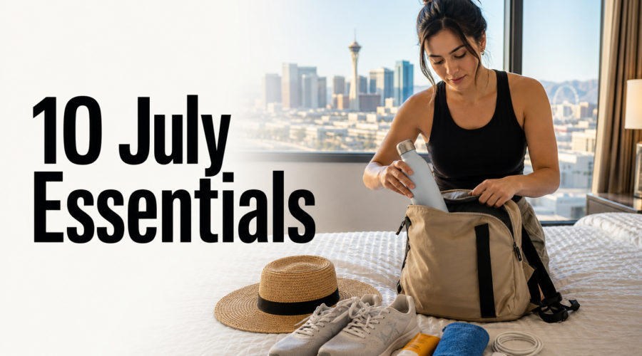 10 Smart Things First-Time Vegas Visitors Should Pack for a July Strip Day