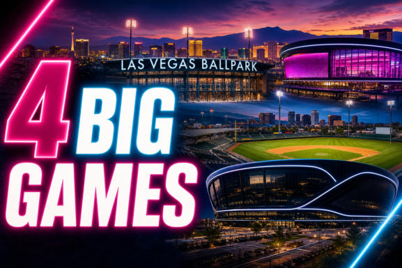 Las Vegas sports venues represented in a summer events guide
