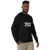 702 Premium Crewneck black right-front view