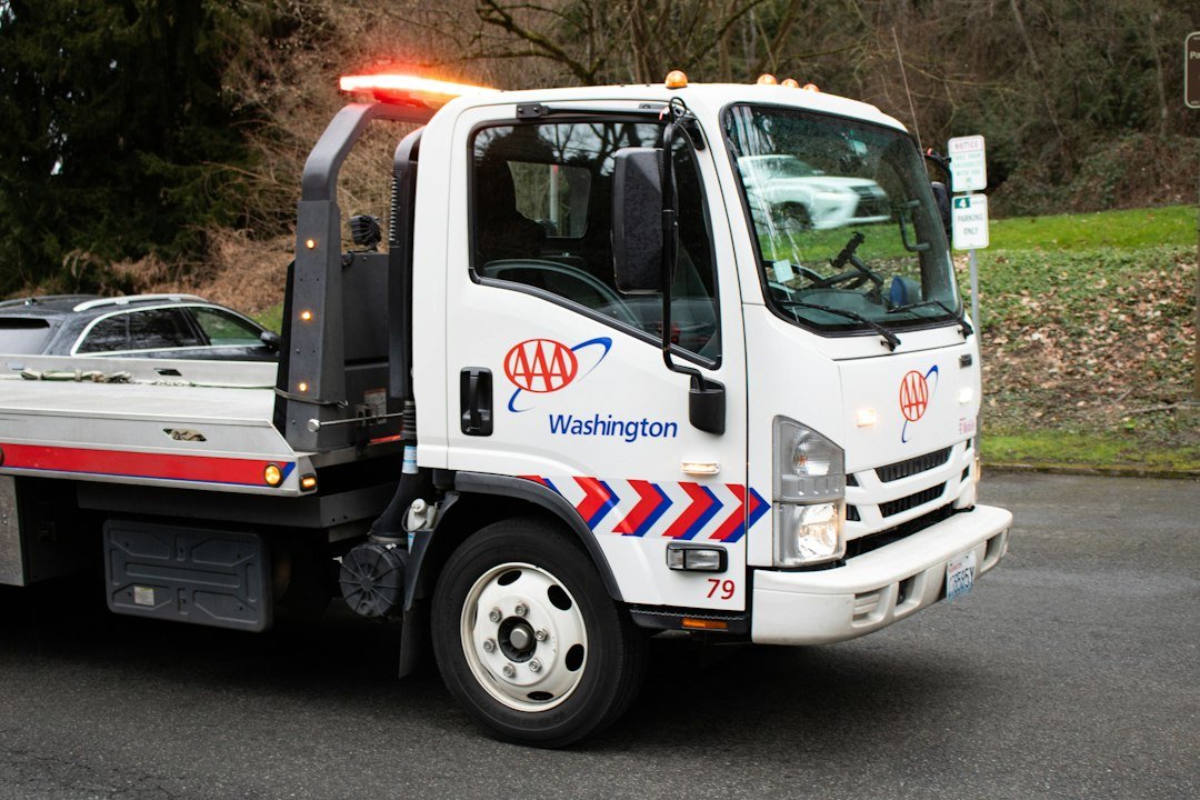 AAA assistance vehicle illustrating roadside help options