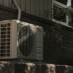 Outdoor air conditioning unit illustrating home cooling equipment