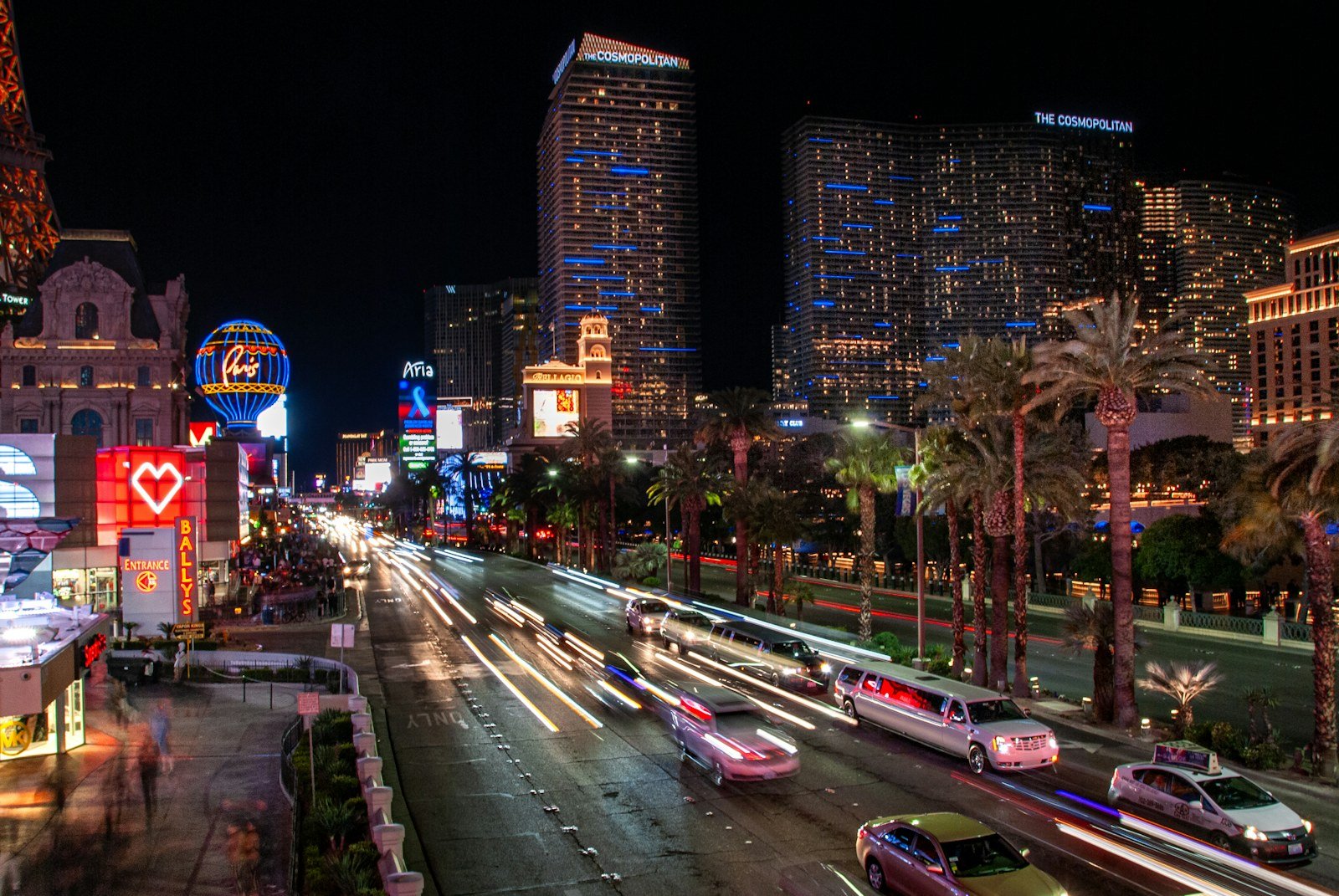 Downtown Las Vegas neon street at night