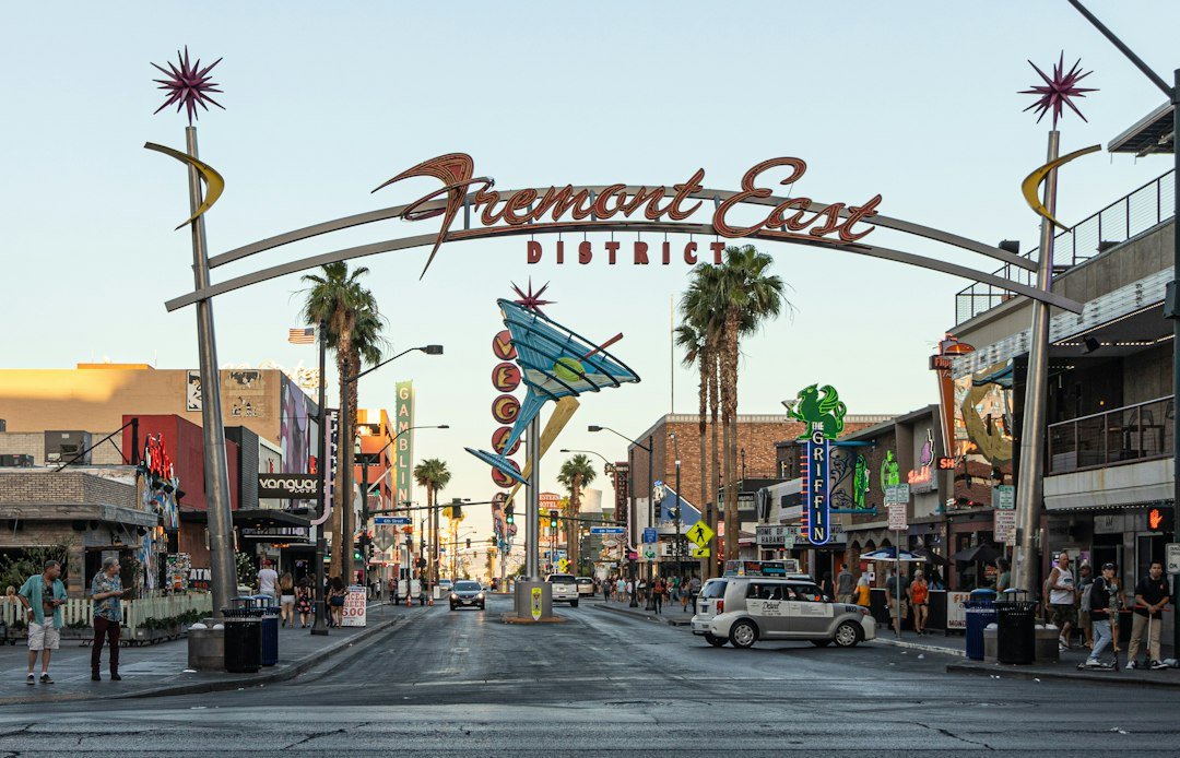 Fremont Street in Downtown Las Vegas at night