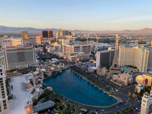Las Vegas urban landscape and residential surroundings