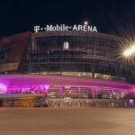 T-Mobile Arena in Las Vegas at night
