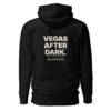 VEGAS AFTER DARK premium black hoodie back view