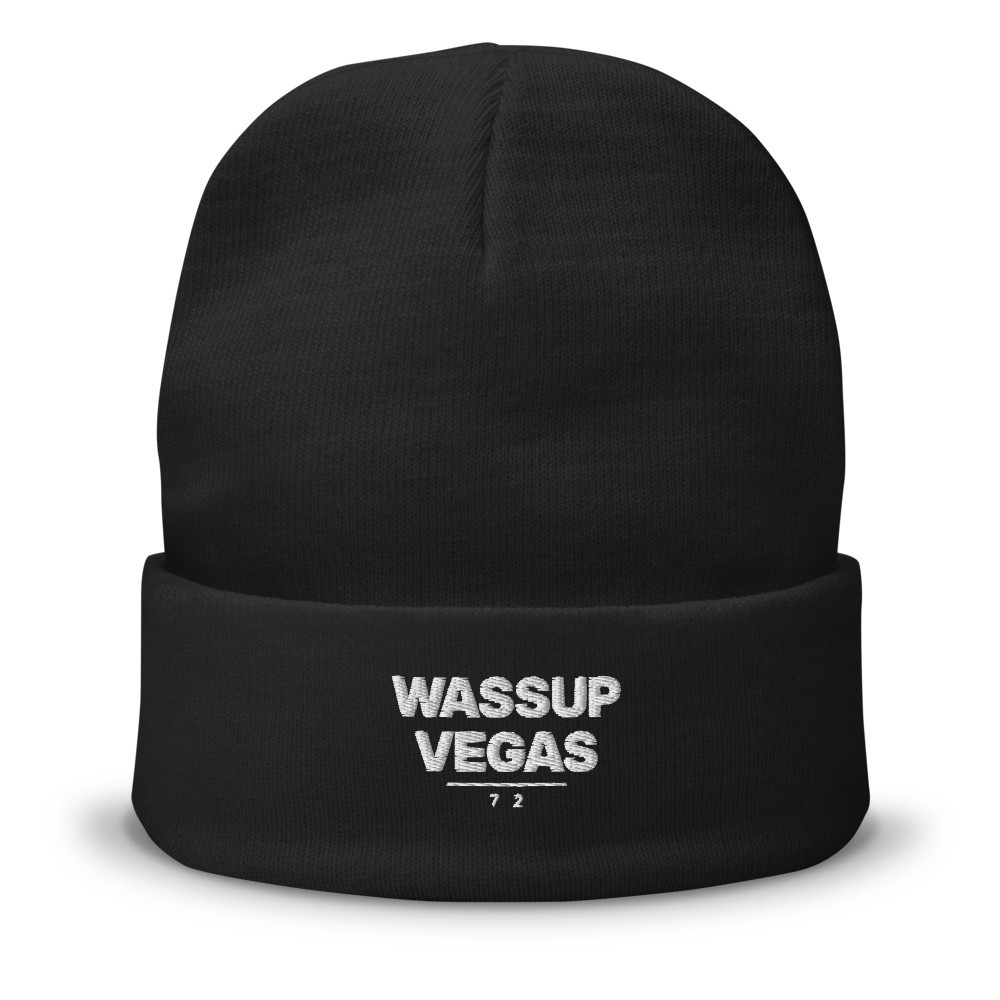 WassupVegas Premium Cuffed Beanie — Winter Drop 01