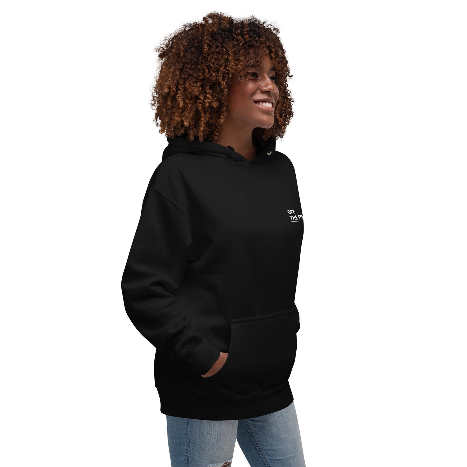 OFF THE STRIP premium hoodie right-front view